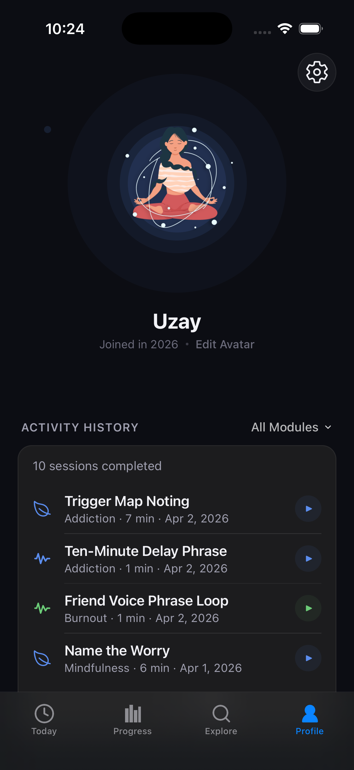 Neurotype Journey screen